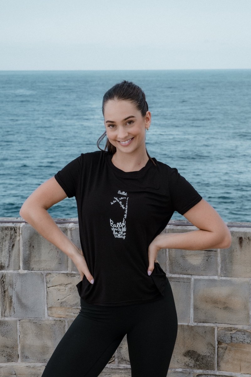 Ballet, where the feet do the talking. Adult Modal Top - PBT Store